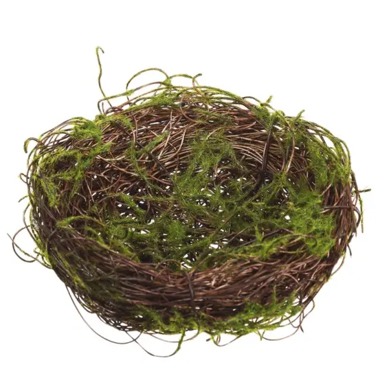Allstate Artificial Moss Bird Nest - 5" - Green and Brown {1}