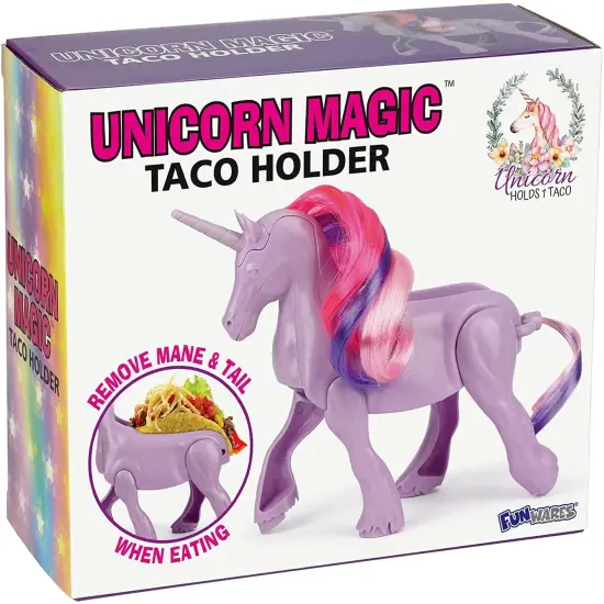 Unicorn Magic Sculpted Taco & Snack Holder {3}