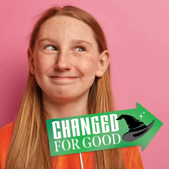 Big Dot of Happiness Funny Witch Photo Props, Pink and Green Birthday or Halloween Party Decoration, Photo Booth Props Kit &ndash; 10 Count Selfie Sticks {4}