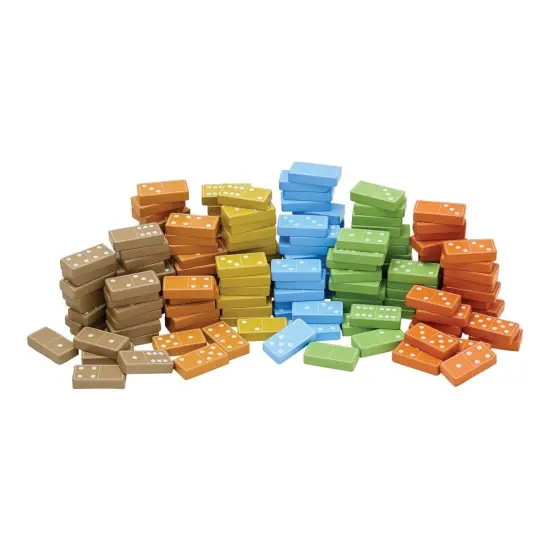 Kaplan Early Learning Company Wooden Dominoes - 168 Pieces {7}