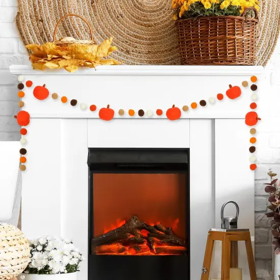 Fall Thanksgiving Felt Garland (	Colorful ) {3}