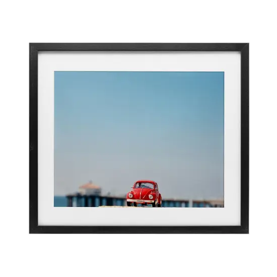 Stupell Industries Red Vintage Car Adventure Framed Print Under Glass, design by Ashley Singleton {1}