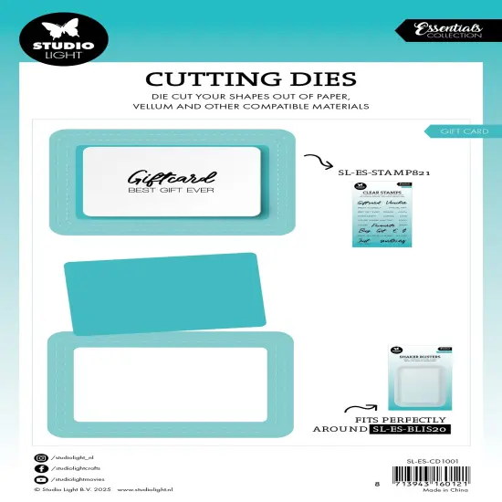 Studio Light Essentials Blister Cutting Die-Gift Card {3}