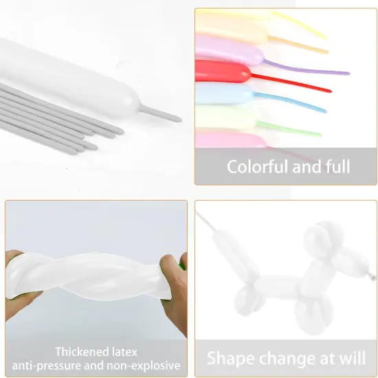 260 Balloons, 50pcs Long Balloons, White 260 Balloons, Long Balloons for Balloon Arch, Balloon Animals Kit, Balloons for Balloon Animals, Long Balloons Twisting Balloons {4}