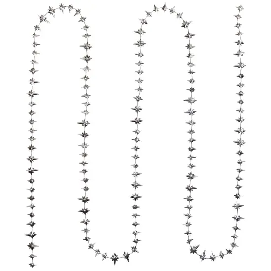 Northlight Shiny Star of Bethlehem Christmas Garland - 9' x 1" - Silver - Unlit {3}