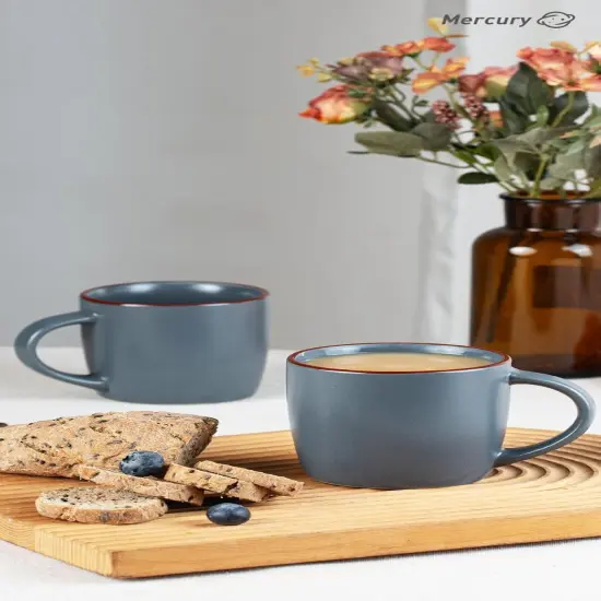 Mercury Coffee Mugs 13 oz, Coffee Mugs Set of 4 with Handle {3}