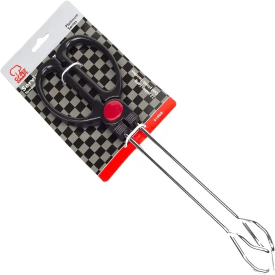 Chef Craft 12" Long Buffet Serving Tongs with Cool-Touch Plastic Handles {3}