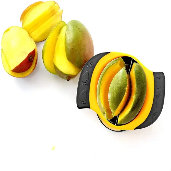 Norpro Grip-EZ 2-Section Stainless Steel Mango Slicer {3}