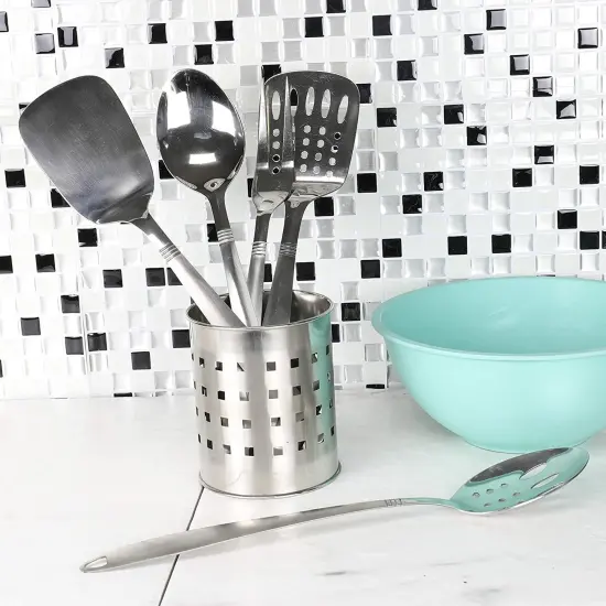 Chef Craft 12.5" Stainless Steel Solid Turner Spatula with Attractive Brushed Finish Handle {2}