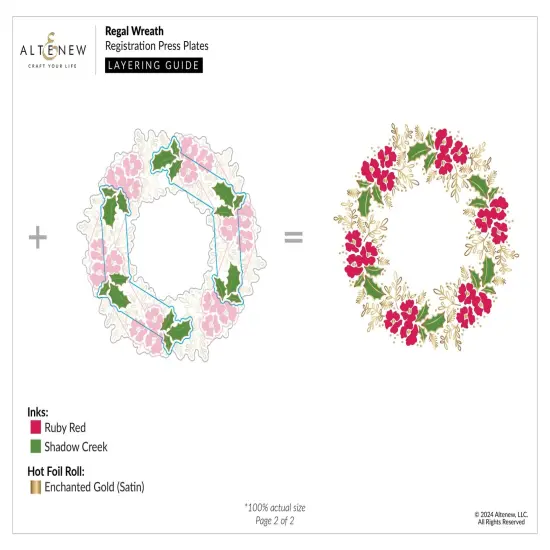 Regal Wreath Registration Press Plate Set {4}