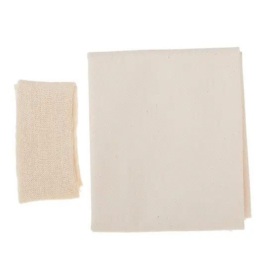 Regency 100% Cotton 20" x 24" Pastry Cloth & 15" Rolling Pin Cover Set for Dough {2}