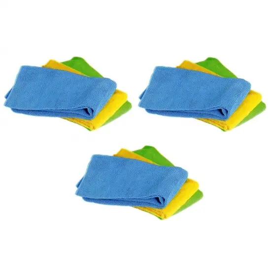 Norpro 3pc Washable Reusable Microfiber No Scratch Cleaning Cloths Towel Set {7}