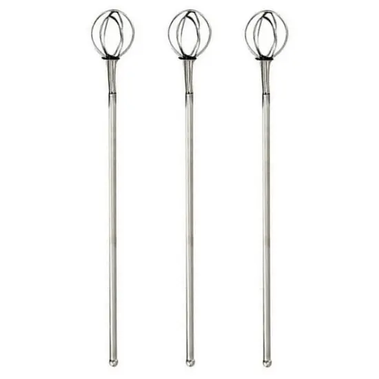 Norpro 8" Stainless Steel Cocktail Whisk - Bar Drink Stirring Mixing Stirrer {5}