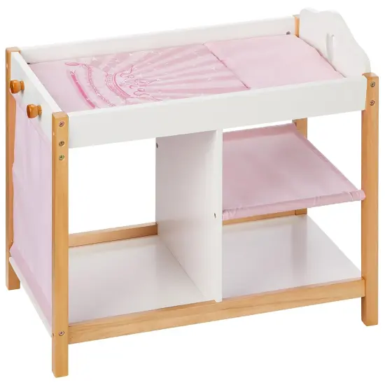 Roba Doll Bed & Storage: Scarlett - White & Pink - Multifunctional Doll Furniture Series, Children's Pretend Play, Ages 3+ {7}