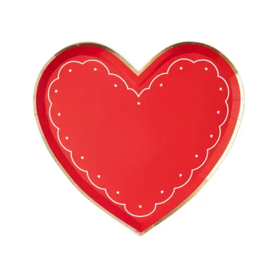 ELEGANT VALENTINE HEART SHAPED PLATES {1}