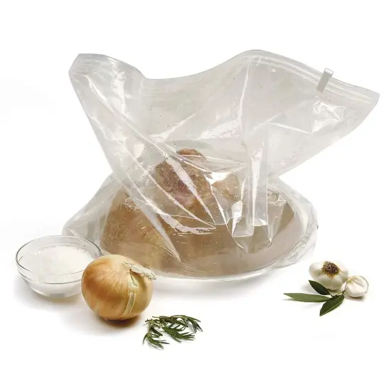 Norpro 24" x 24" Heavy Duty Double Zipper Turkey / Meat Brining Bag - Holds Up to 25 lbs {1}