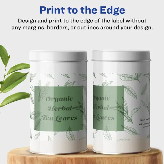 Avery Glossy Clear Rectangle Labels with Sure Feed, 8" x 3.5" {3}