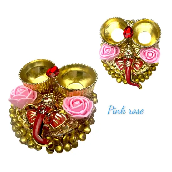 Ganesha Bulk Haldi Kumkum Thali Holder, Pooja Return Gift, Indian Housewarming Gifts, Shivratri, Wedding Favor, Navarathri Favors, Baby Shower {6}