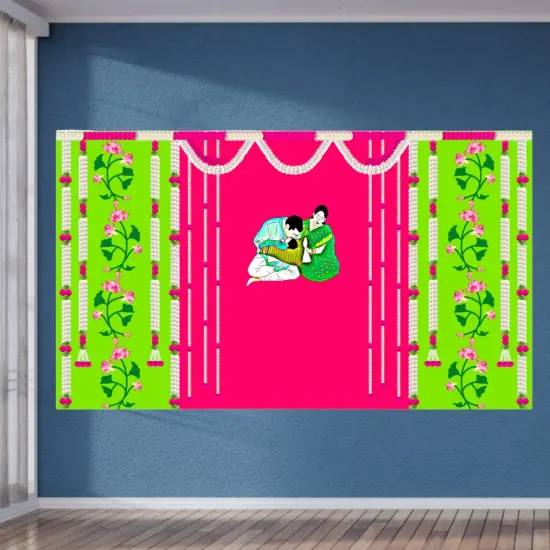 Anaprasana Backdrop, Annaprashan Banner, Annaprashan Backdrop, Annaprashan Ceremony, Annaprasana Decor, Baby Shower Decor {5}