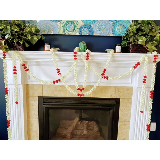 Jasmine Garland, Diwali Decoration, Diwali Decor, Diwali Backdrop, Mogra Strings, Muslim Wedding, Eid Decoration, Mehndi Decoration {4}