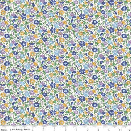 Palace Petals in B (01667422b) | London Bouquet | Liberty Fabrics | Riley Blake {1}