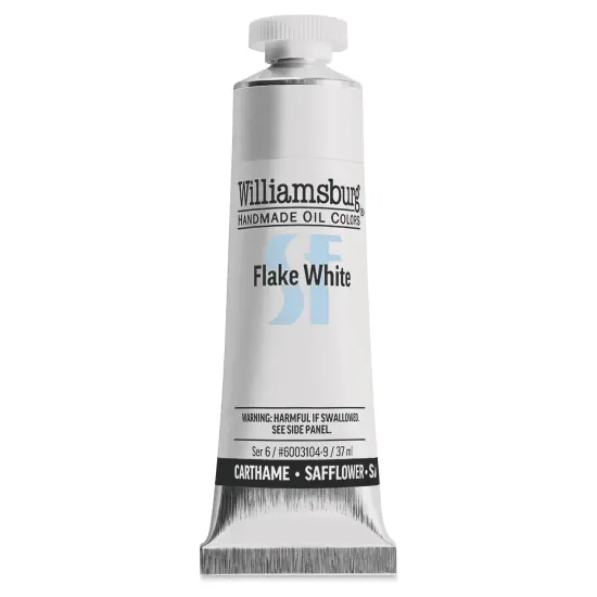 Williamsburg Handmade Safflower Oil Color - Flake White, 37 ml tube {2}