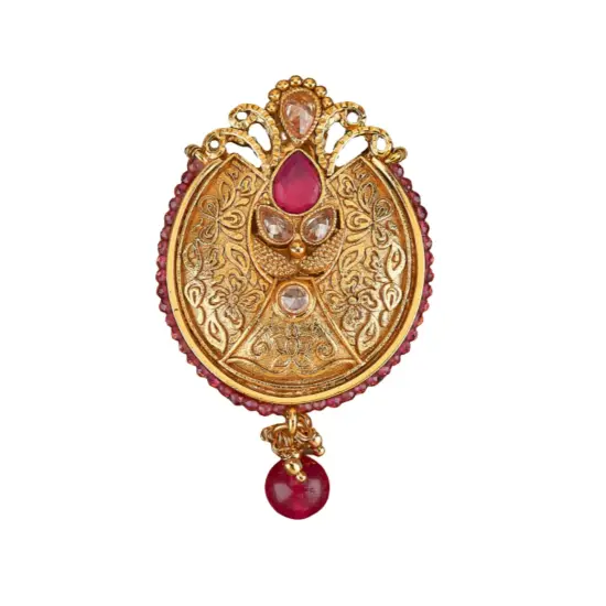 Golden Sari Brooch Indian Saree Lehenga Safety Pin Gold Tone Jewelry Designer Bollywood Safety Pin Indian Wedding Bridal Jewelry Gift for Her Mother’s Day Gift LCT {7}