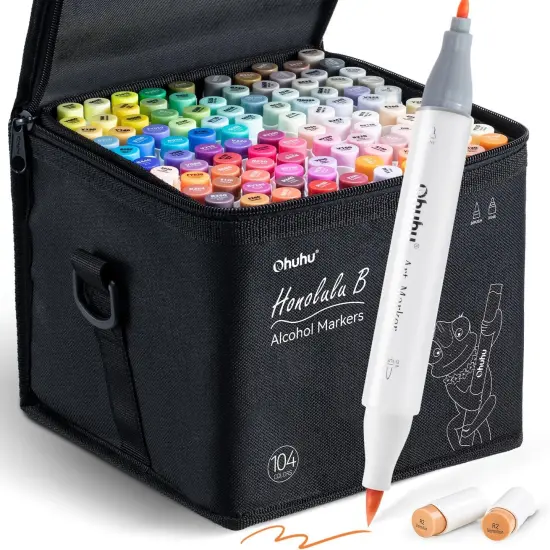 104-color Double Tipped Alcohol Based Art Marker {1}