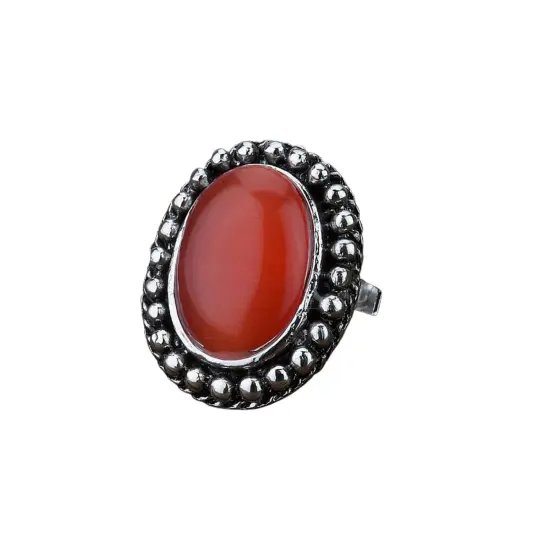 Zodiac Ring with Oxidised Plating Women Rings Open Wrap Finger Rings Adjustable Indian Bollywood Jewelry Antique Vintage Knuckle Boho Jewelry for Women - Gift for Her GREEN {2}