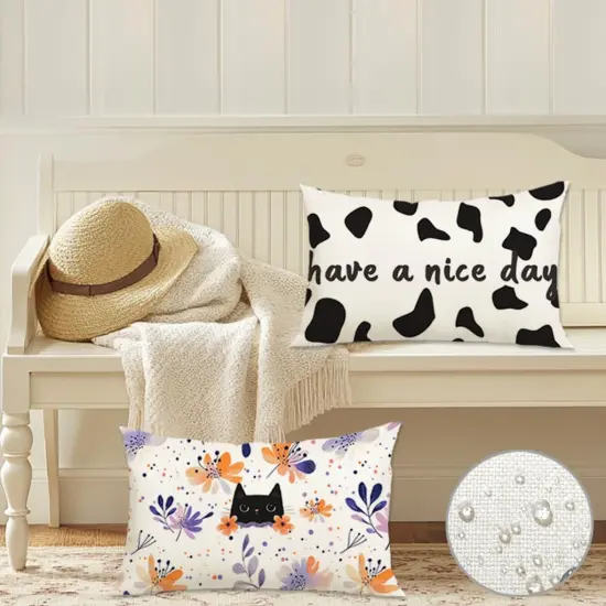 Outdoor Pillows Covers 12x20 Inch {3}