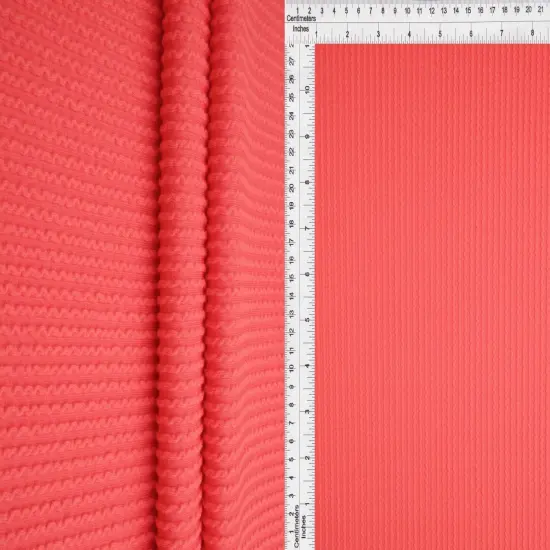 1 Yard Double Knit Cozy Fabric 240 GSM, 77% Polyester 18% Rayon 5% Spandex Blend 56/57" Width FUCHSIA {5}
