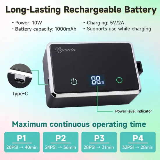 Upgraded Cordless Airbrush Kit with Compressor, Dual Action Trigger {3}