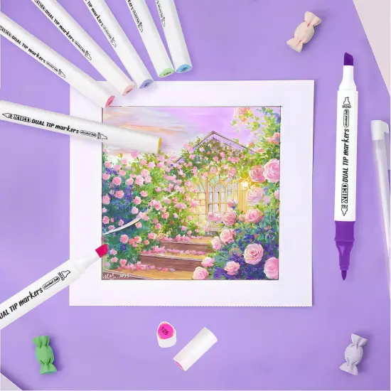 168 Colors Alcohol Markers {5}