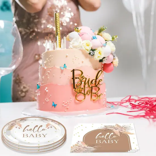 40 PCS Boho Baby Shower Decorations {3}