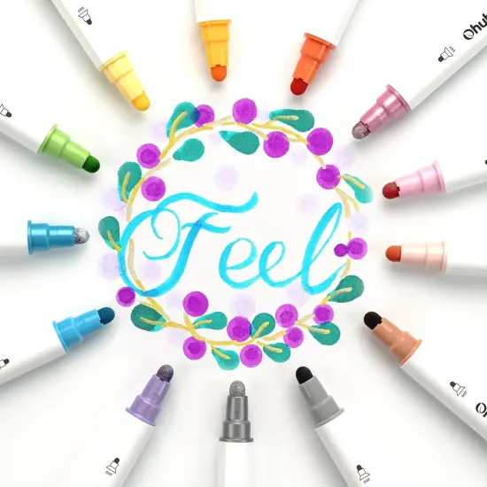 Journal Pens 24 Colors Dot Markers Dual Tips {5}