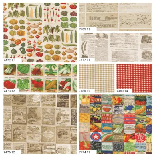 Farm and Garden Fat Quarter Bundle by Cathe Holden for Moda (7470AB) {4}