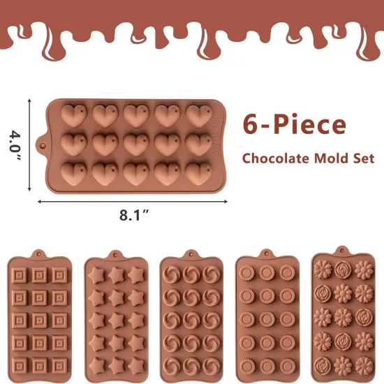 6 Pack Chocolate Molds {2}