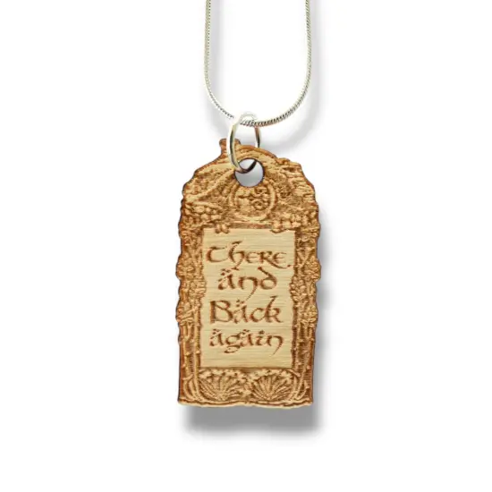 Necklace - There and Back Again - Snake and Cable Link chains - Birch wood Bronze Chain {4}