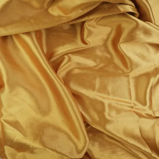 1 Yard Stretch Bridal Satin Fabric, Polyester Spandex Blend 58/60" Width BLACK {2}