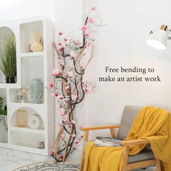 Artificial Magnolia Orchid Flowers for Wall Hanging {4}