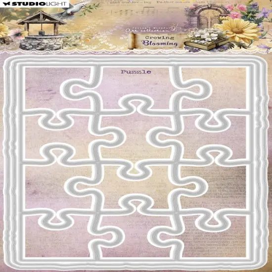Jenine's Mindful Art Cutting Die-Puzzle, Growing & Blooming {1}