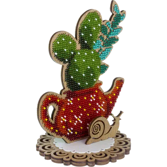 Bead embroidery kit on wood FLK-407 {3}