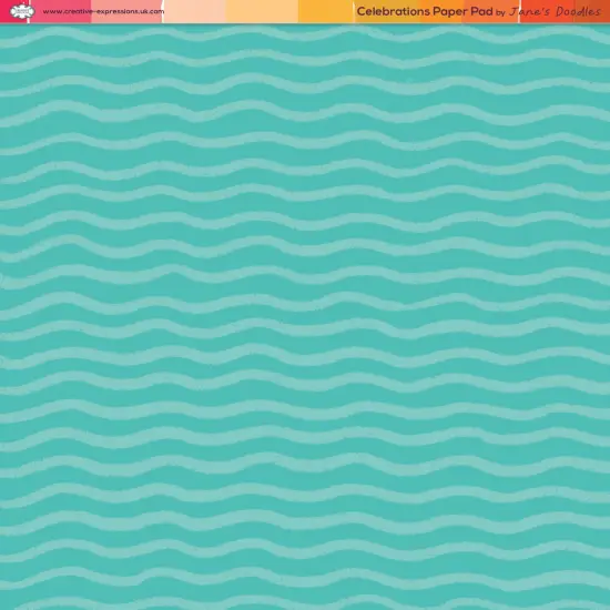 Creative Expressions Jane's Doodles Paper Pad 8"X8"-Celebrations {3}