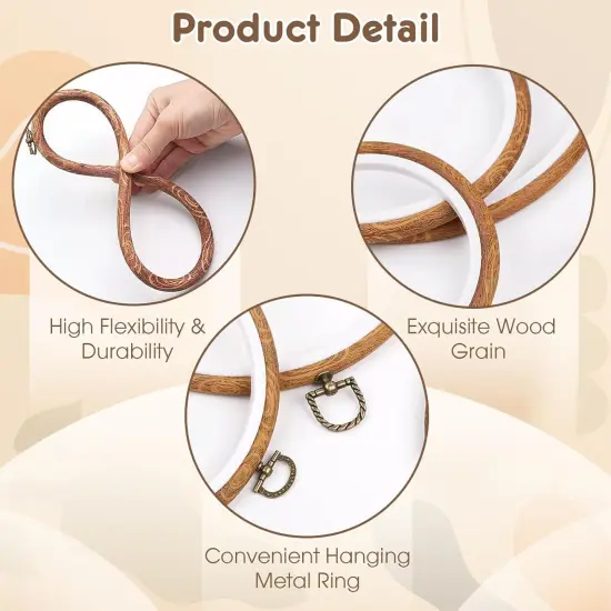 4 Pcs Round Embroidery Hoops Set-Decorative Cross Stitch Hoop Ring (4 Different Size) {5}