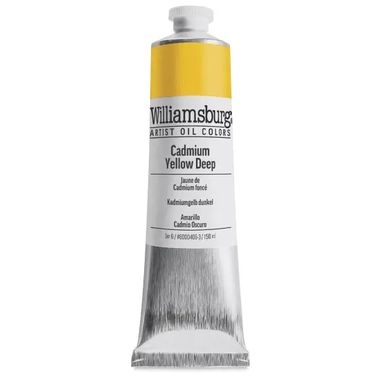 Williamsburg Handmade Oil Paint - Cadmium Yellow Deep, 150 ml tube {2}