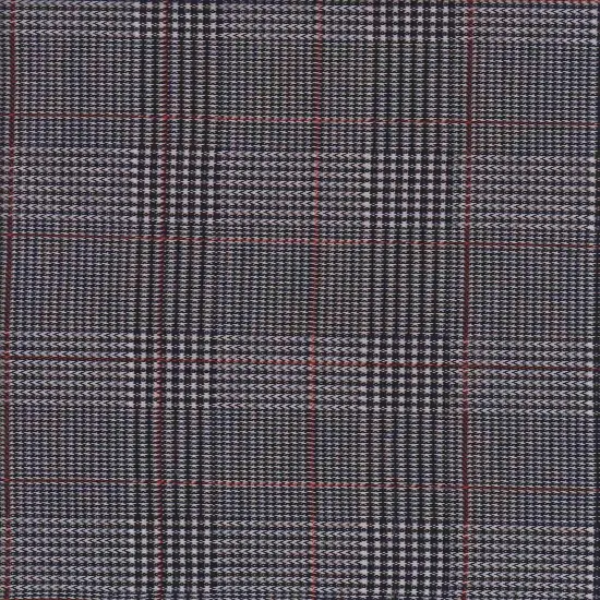 1 Yard Yarn Dyed Plaid Jacquard Knit Fabric Soft Double Knit 58/60" Wide Black/Red {1}