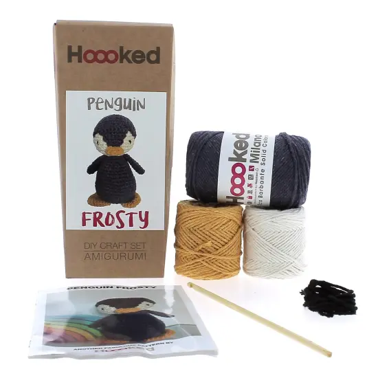 DIY Crochet Kit by Hoooked Penguin Frosty PAK328 {2}