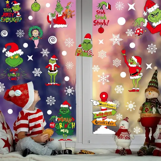 Christmas Window Clings Decorations {5}