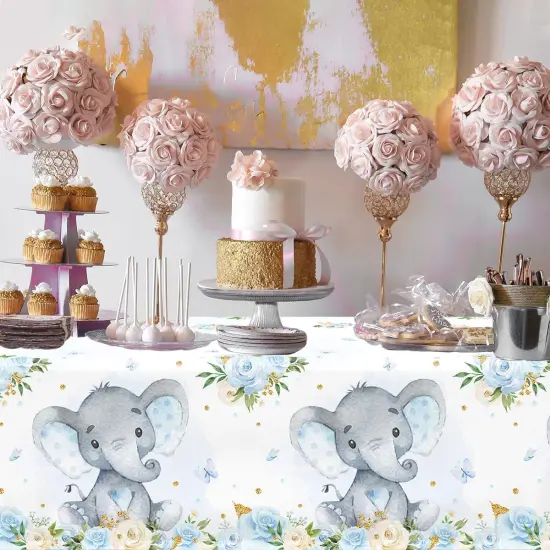 3Pcs Boy Baby Shower Tablecloth {5}