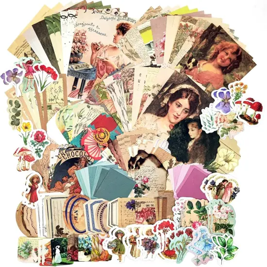 200PCS Cottagecore Scrapbook Sticker (Girl) {1}